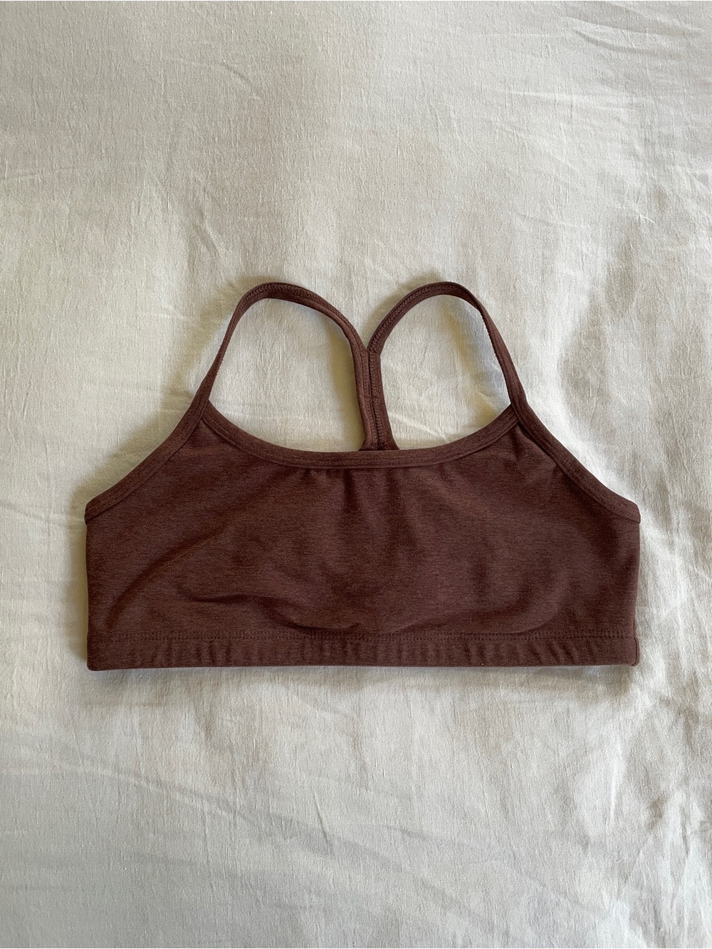 Beyond Yoga spacedye skinny racerback bra- Brown, Small
